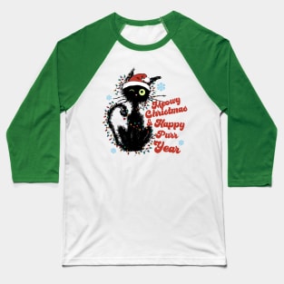 Funny Christmas gift for cat lovers 🎁 Baseball T-Shirt